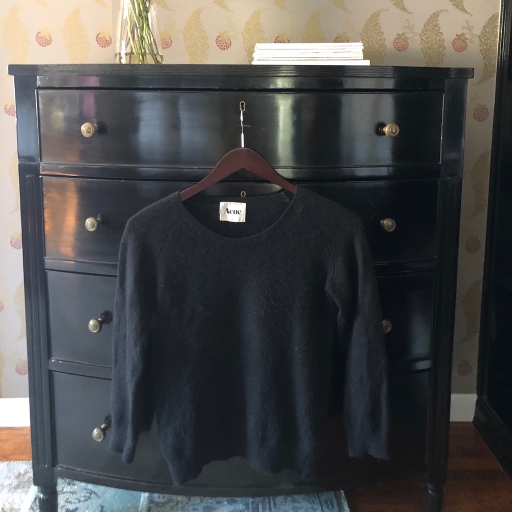 Acne Angora Black Sweater
